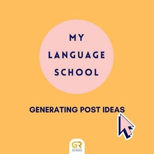 Graphic post that reads Generating Post Ideas 