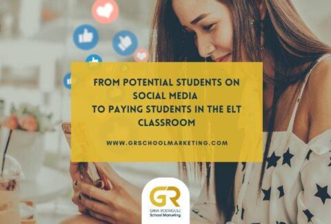 Blog Cover with Title that says From Potential Students on Social Media to Paying Students in the ELT Classroom