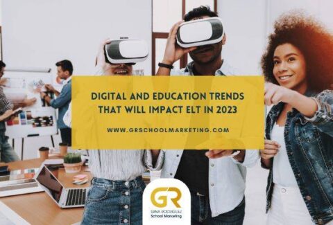 blog post cover of Digital and Education Trends that will impact ELT in 2023