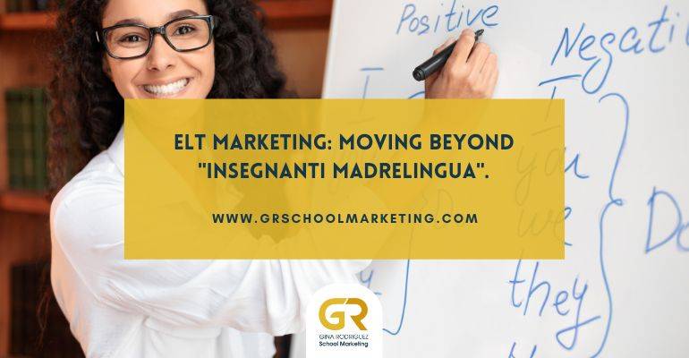 Blog post cover for the article ELT Marketing_Moving Beyond Madrelingua