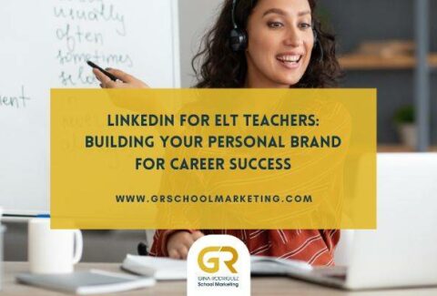 blog cover for the article linkedin for elt teachers creating a personal brand