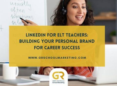 blog cover for the article linkedin for elt teachers creating a personal brand